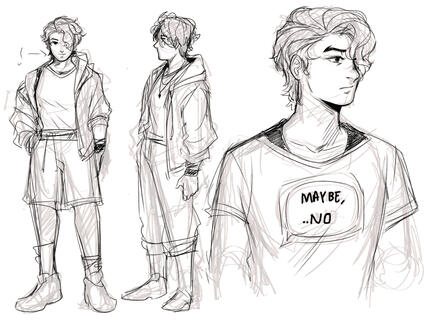 Spidersona: Zaki sketches p2